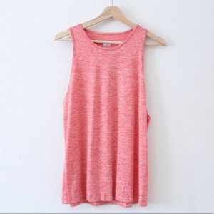 Nike Dri-Fit Tomboy Tank Top Heathered Coral Pink Peach Size Large